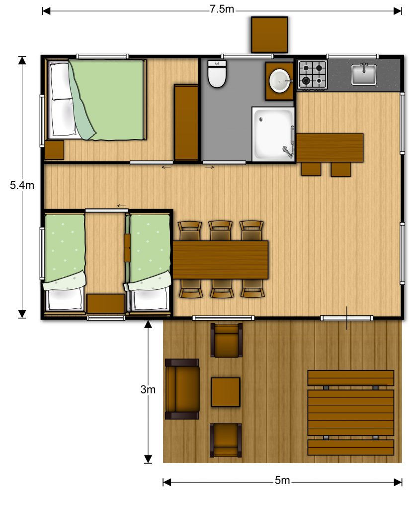 plan tentes safari cerza
